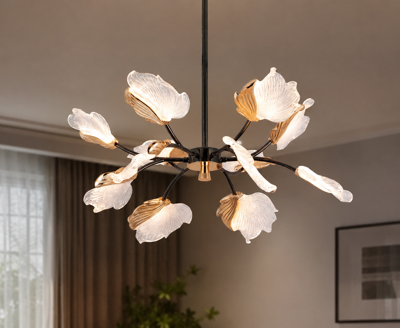 Wniter Leaf chandelier